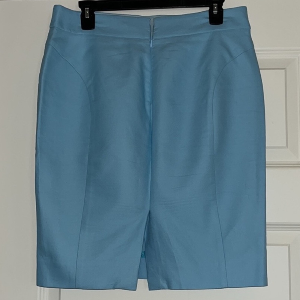 J. Crew Baby Blue No. 2 Pencil Skirt w/ Pockets - Picture 4 of 8